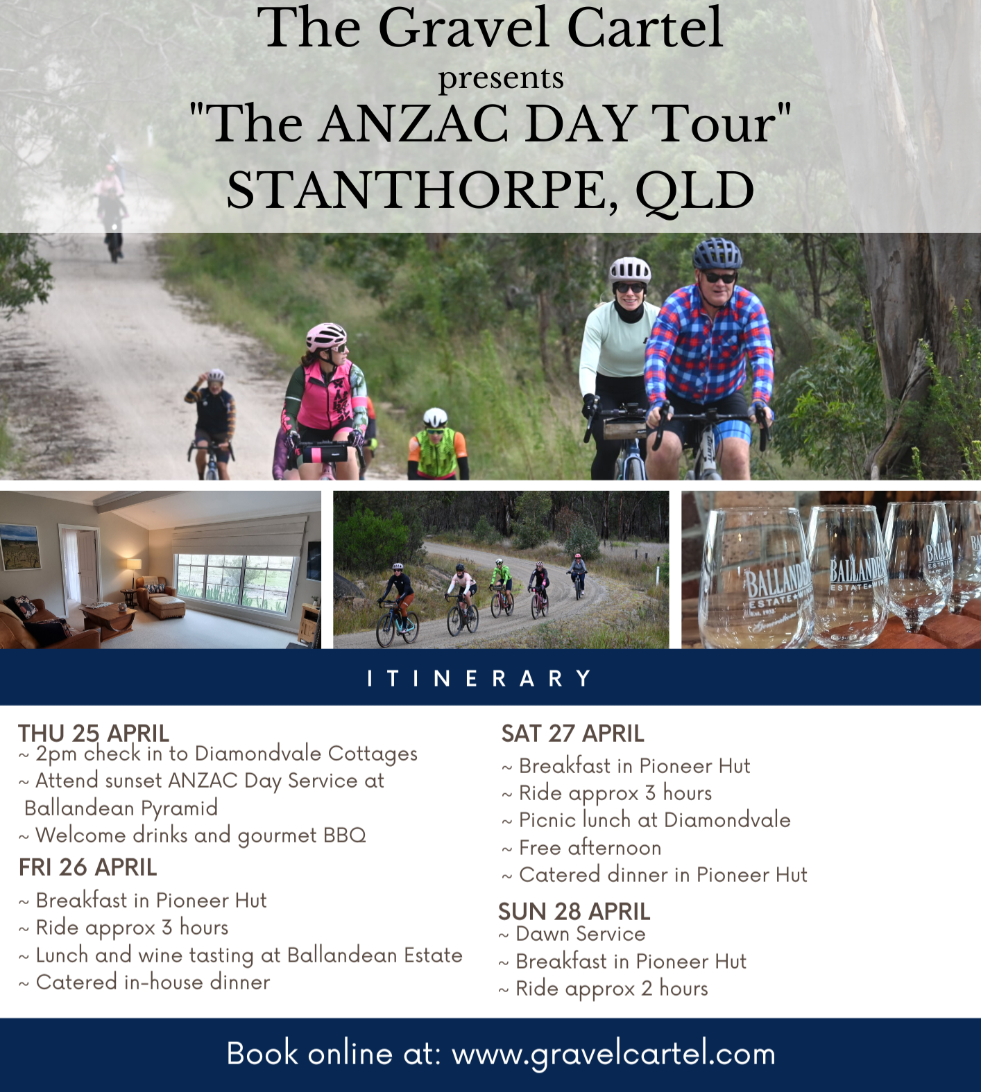 ANZAC Day Tour 2024 - Stanthorpe