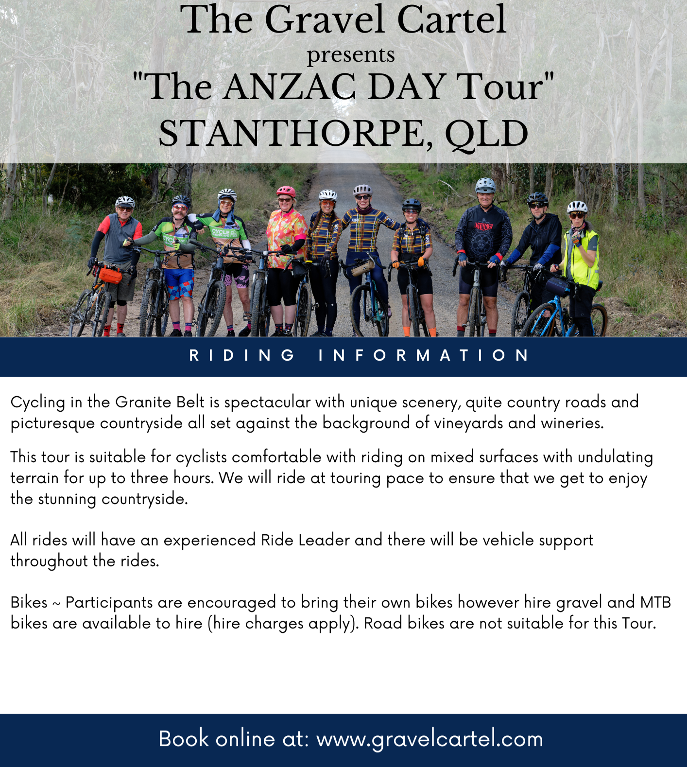 ANZAC Day Tour 2024 - Stanthorpe