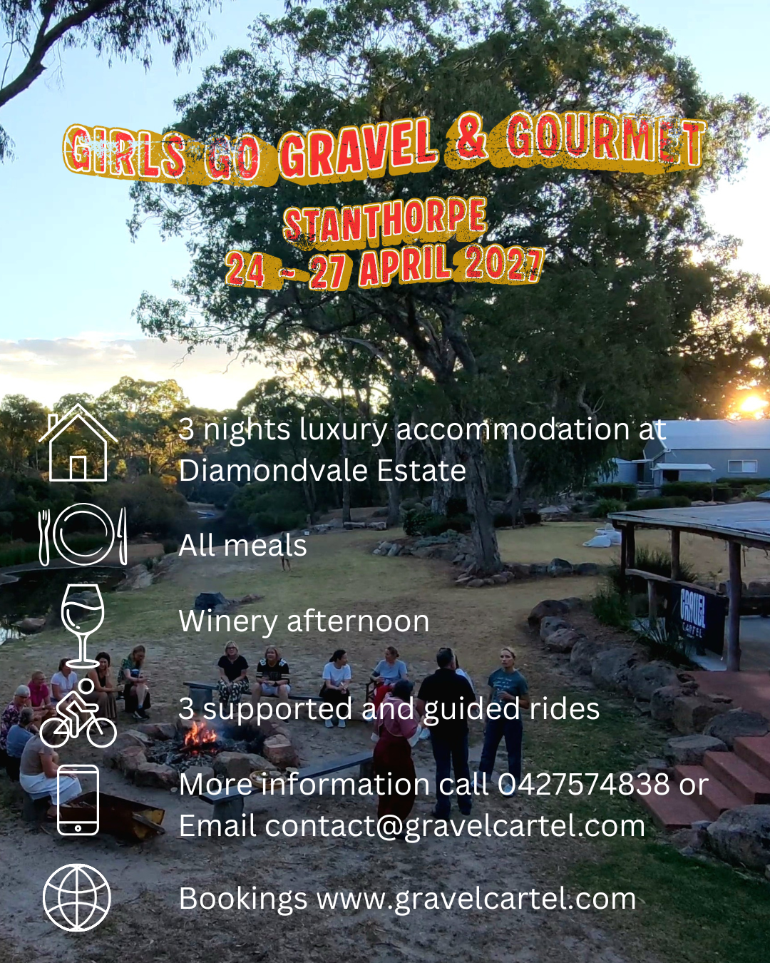2027 GIRLS GO GRAVEL & GOURMET - STANTHORPE