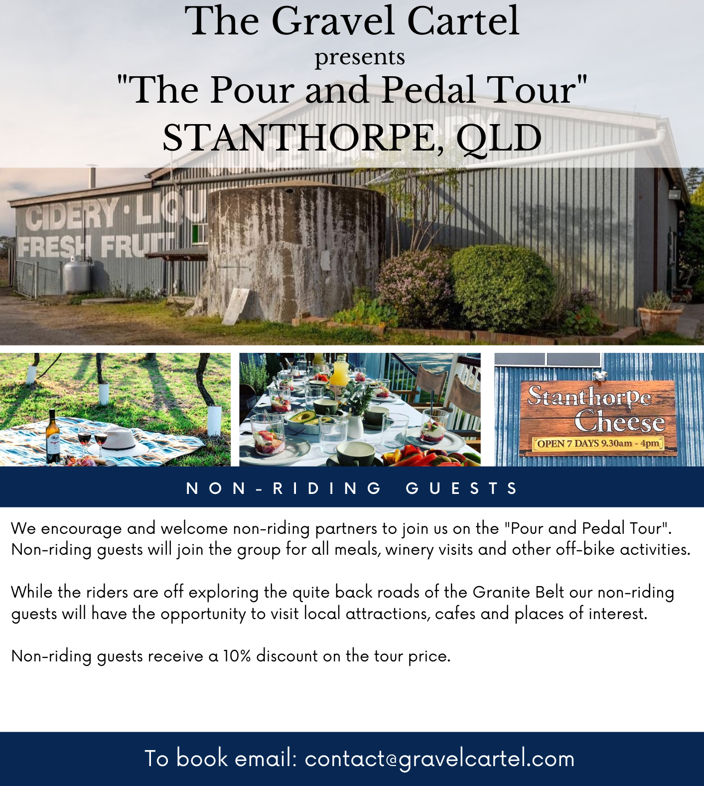 The Pour and Pedal Tour - Stanthorpe - September 2022